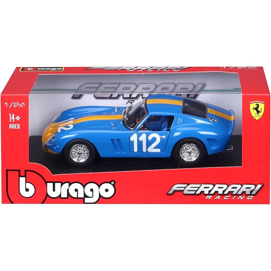 Amazon.com: Bburago 1962 Ferrari 250 GTO 1: 24 Scale Die